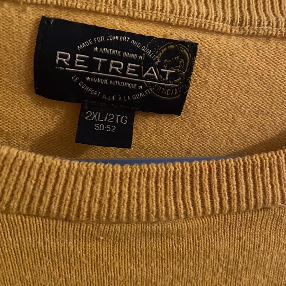 Retreat yellow and grey striped sweater - Picture 2 of 4